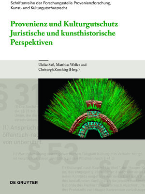 cover image of Provenienz und Kulturgutschutz